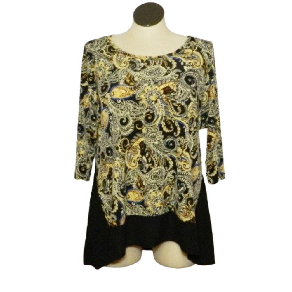 Karen Kane $98 Midnight Sun Hi Lo Top Sz 0X NWT